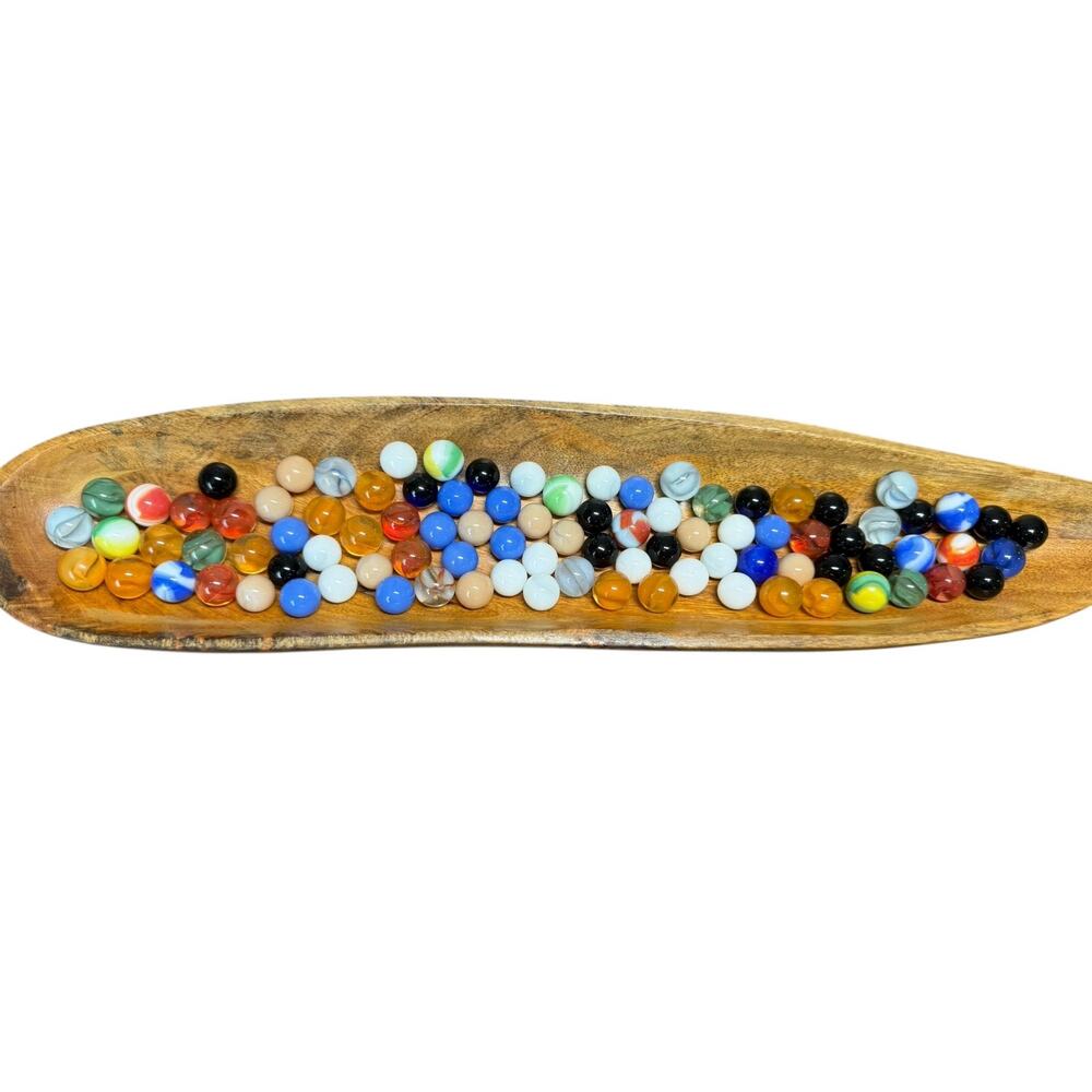 Marbles Collection Lot 100 Solid Vintage Various Sizes Colors Swirls‎ Mixed 1lb